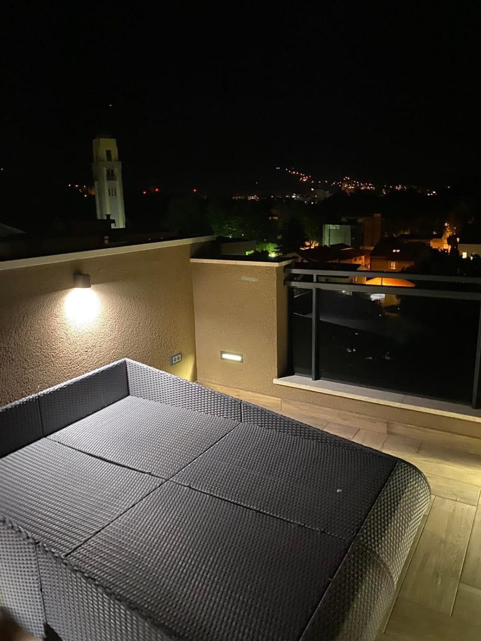 Night, View (from property/room), Balcony/Terrace