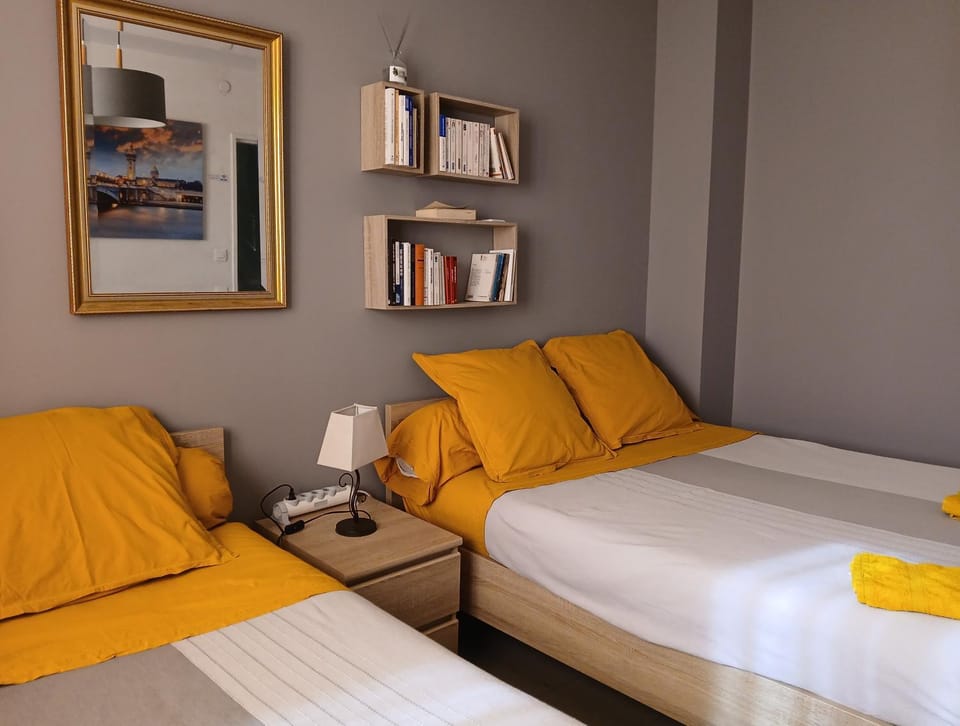 Bed, Library, Seating area, Bedroom, towels
