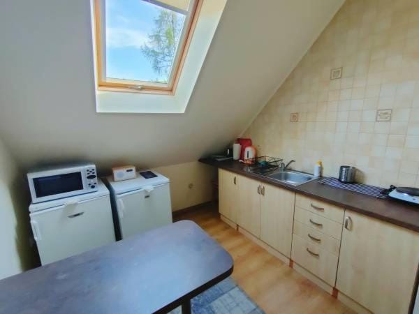 Coffee/tea facilities, Kitchen or kitchenette, microwave, oven
