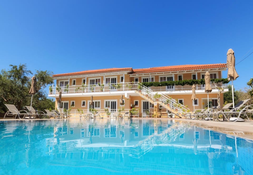 Facade/entrance, Pool view