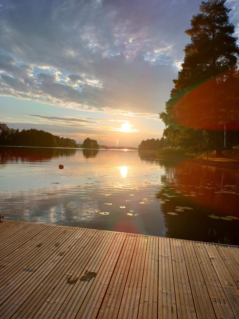 Lake view, Sunset
