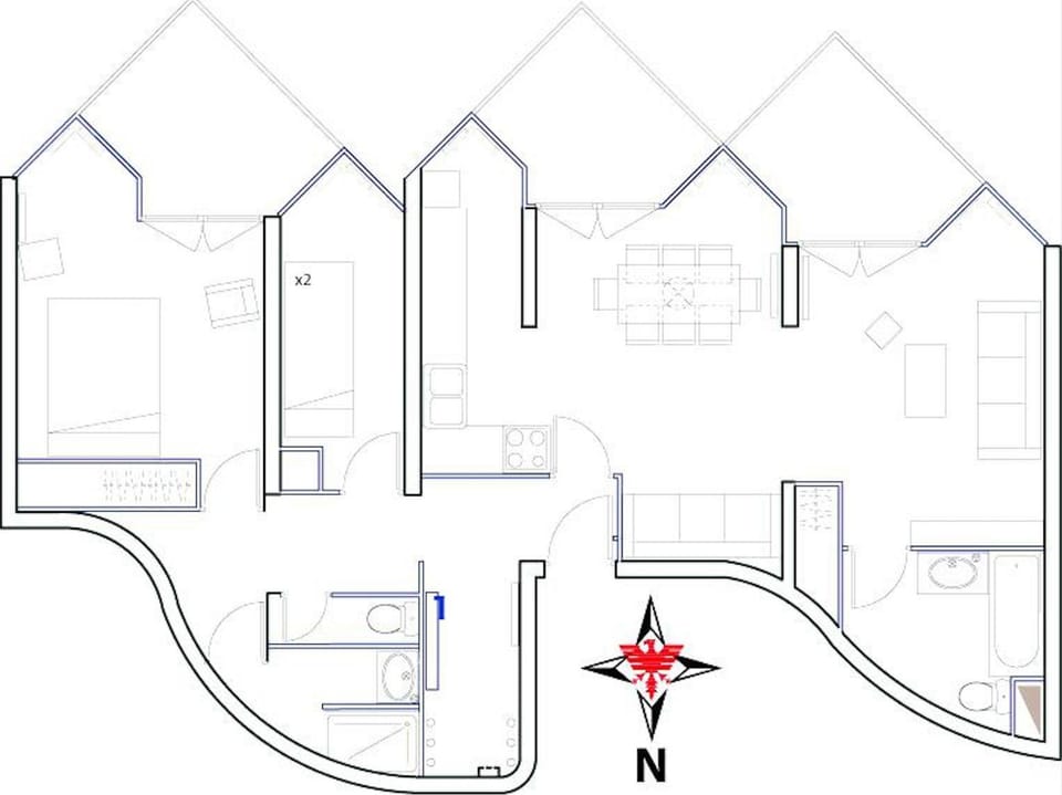 Appartement sur les pistes - 8 pers Apartment in Val dIsere