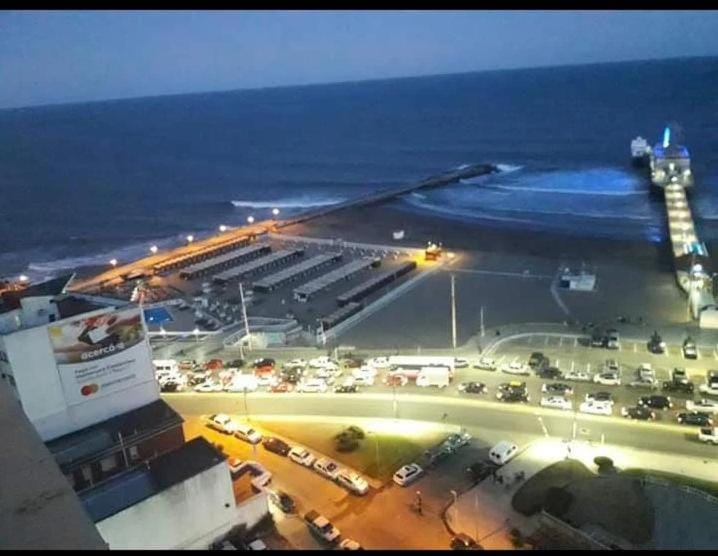 Night, Beach, Sea view, Parking