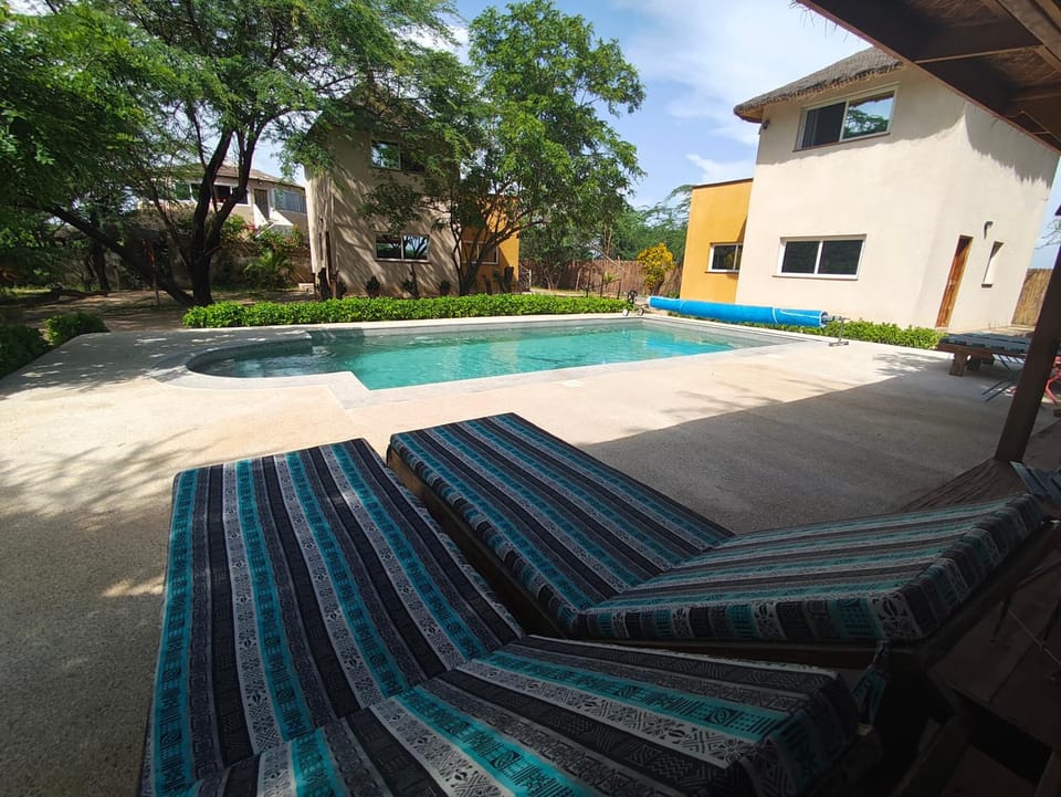 Patio, Pool view