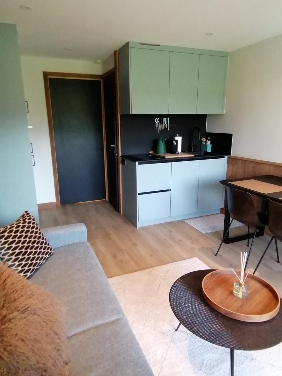 Kitchen or kitchenette, Dining area, stove