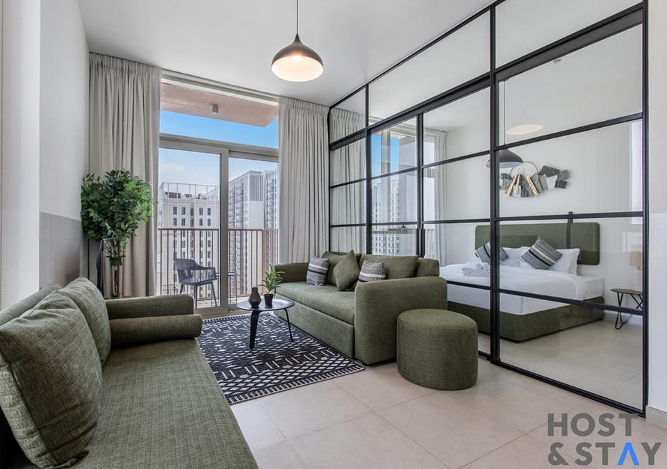 Bed, Living room, Seating area, Bedroom