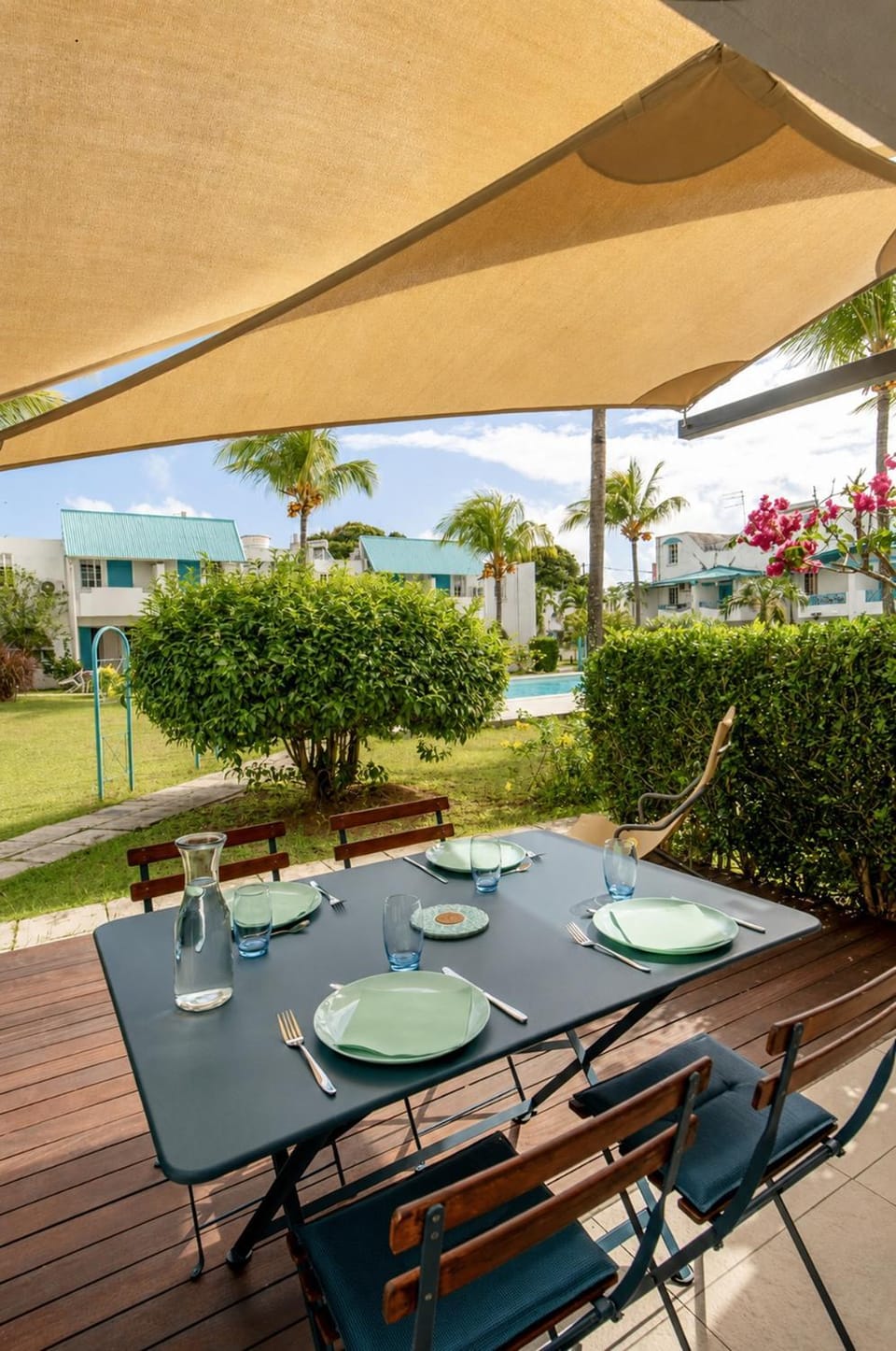 Patio, Garden view, Swimming pool