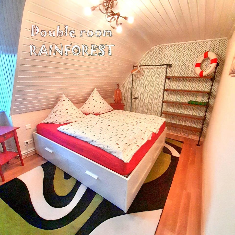 Bed, View (from property/room), wardrobe