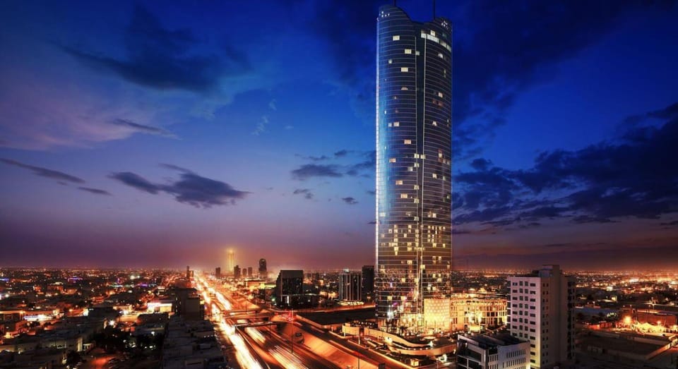 Property building, Night, Bird's eye view, City view