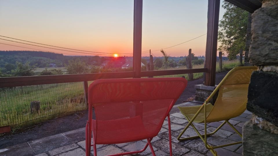 Day, Natural landscape, Balcony/Terrace, Sunset