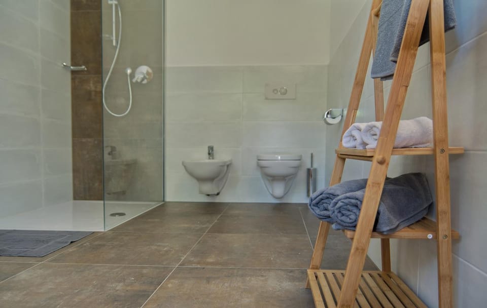 Shower, Toilet, Bathroom, towels