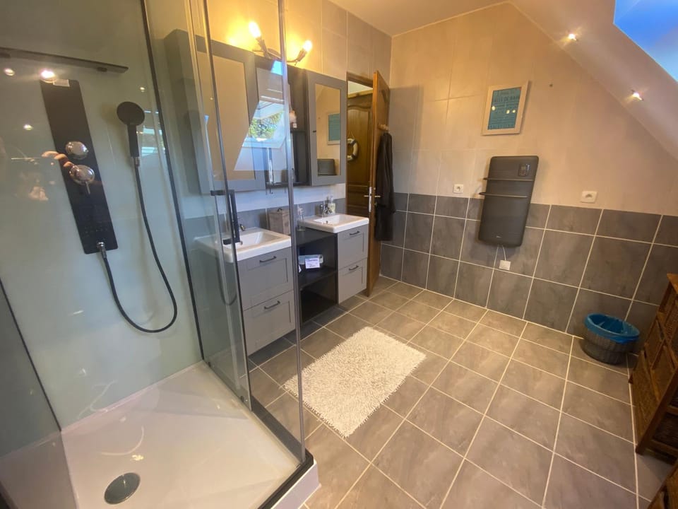 Shower, Bathroom, towels