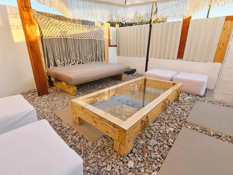 Patio, Seating area, Dining area