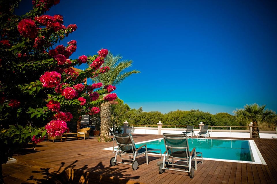 Pool view, Swimming pool, sunbed