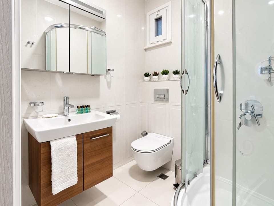 Shower, Toilet, Bathroom, towels