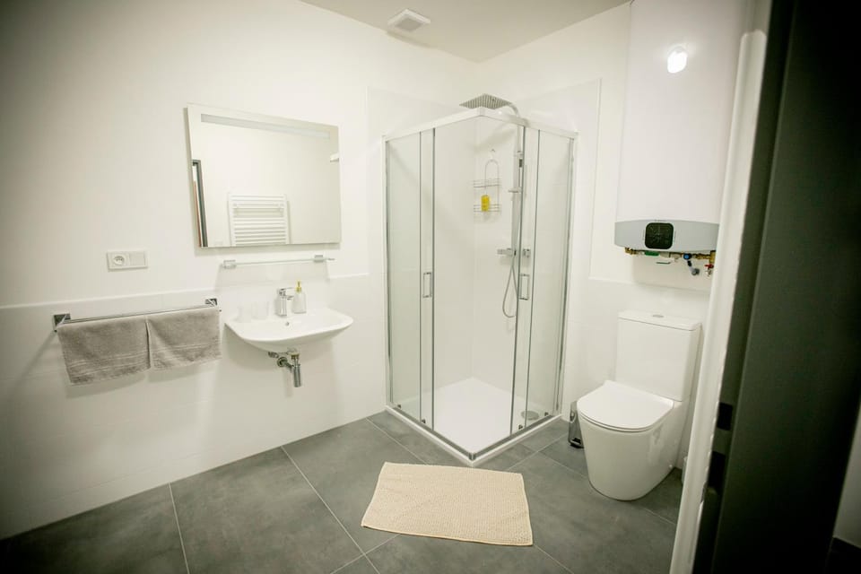 Shower, Toilet, Bathroom, towels