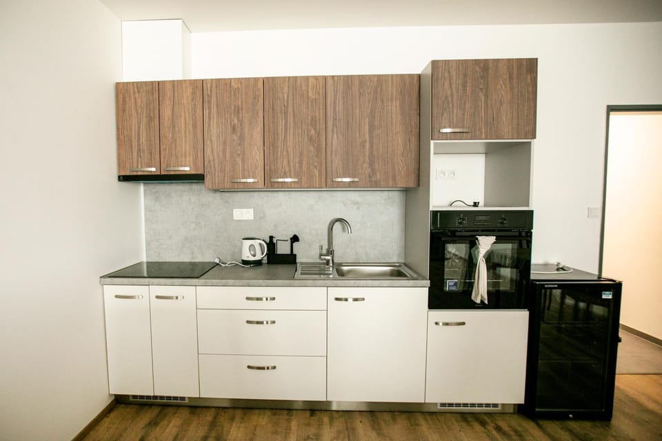 Coffee/tea facilities, Kitchen or kitchenette, stove, kitchen
