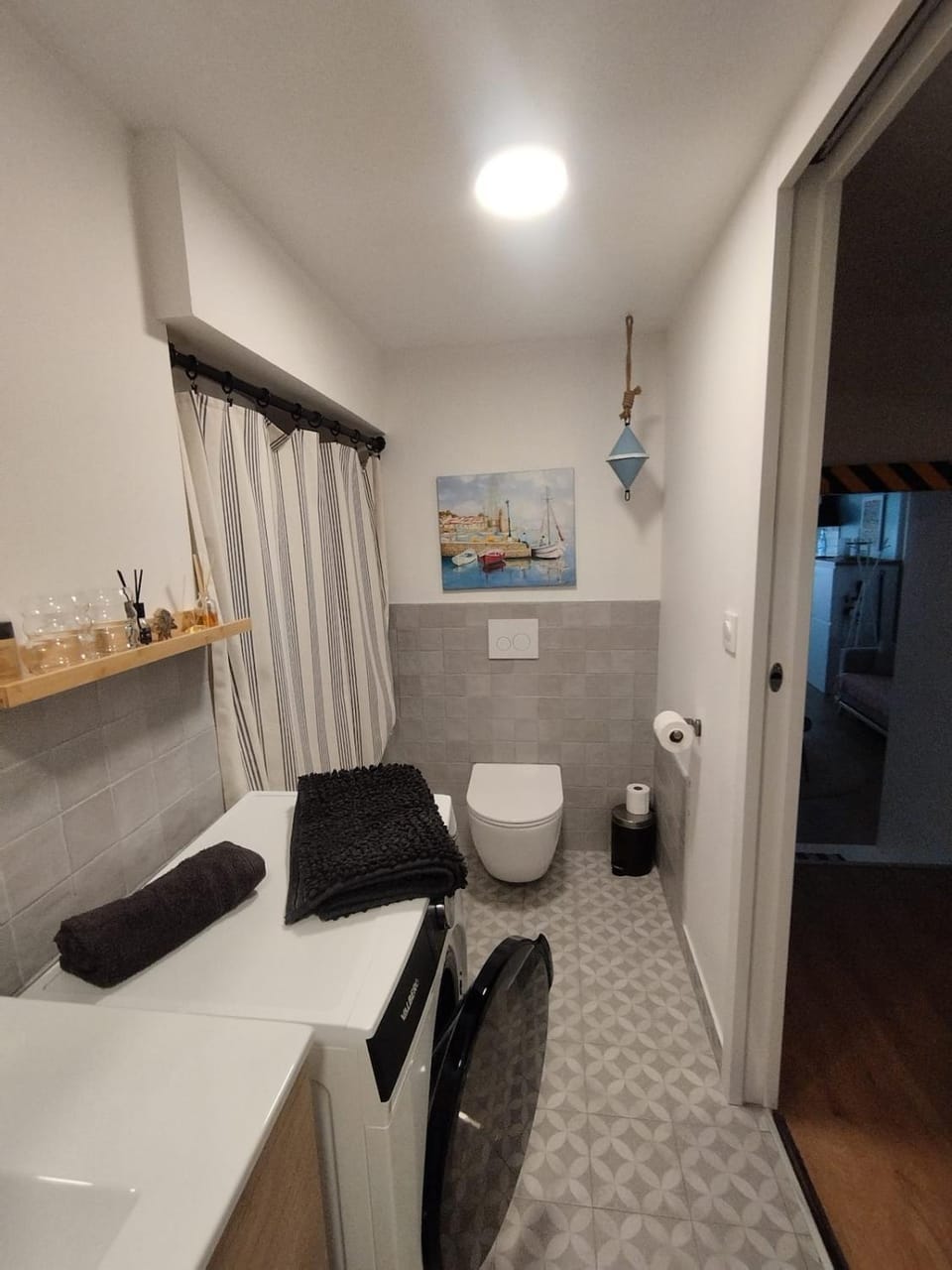 Toilet, washing machine