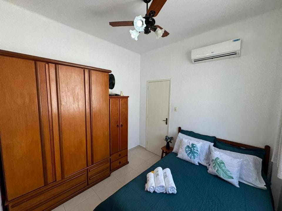 Bed, wardrobe, air conditioner