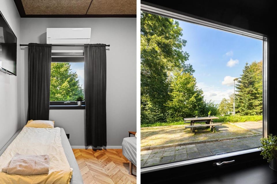 Natural landscape, air conditioner