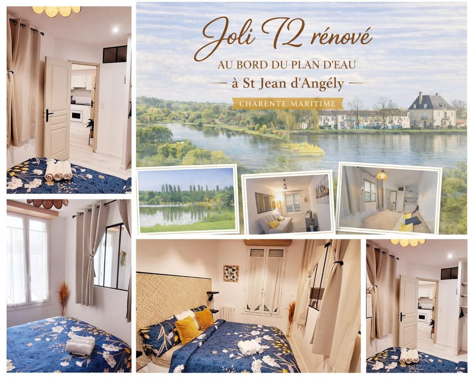 Joli T2 rénové bord plan d'eau Apartment in Nouvelle-Aquitaine