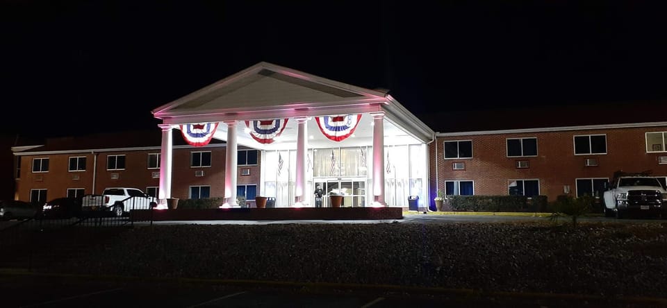Property building, Night, Parking