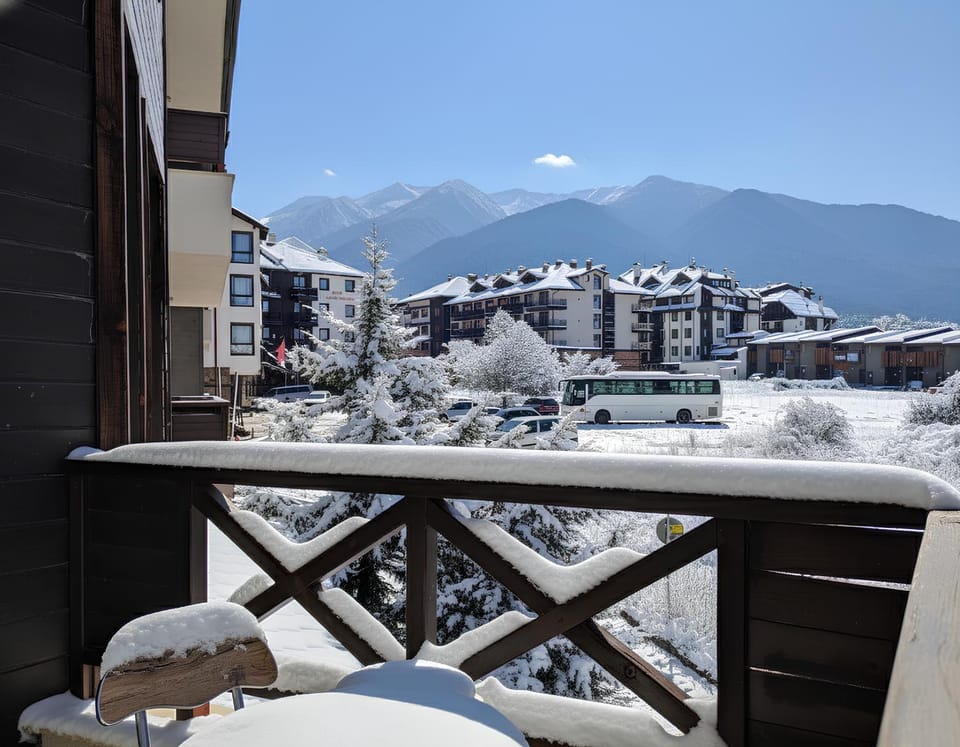 Natural landscape, Winter, Balcony/Terrace, Mountain view