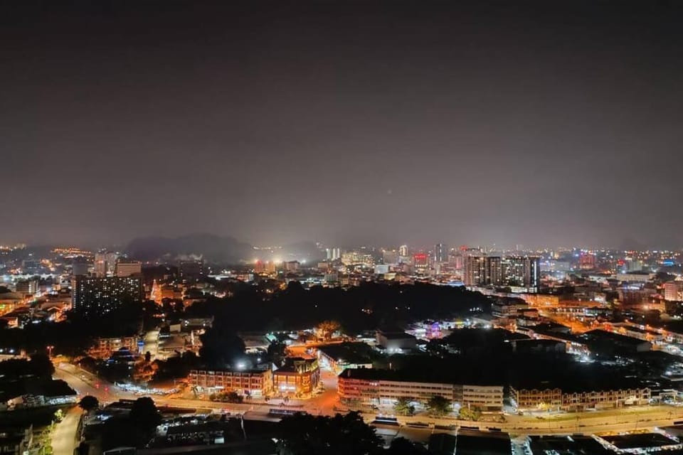 Night, Bird's eye view, City view