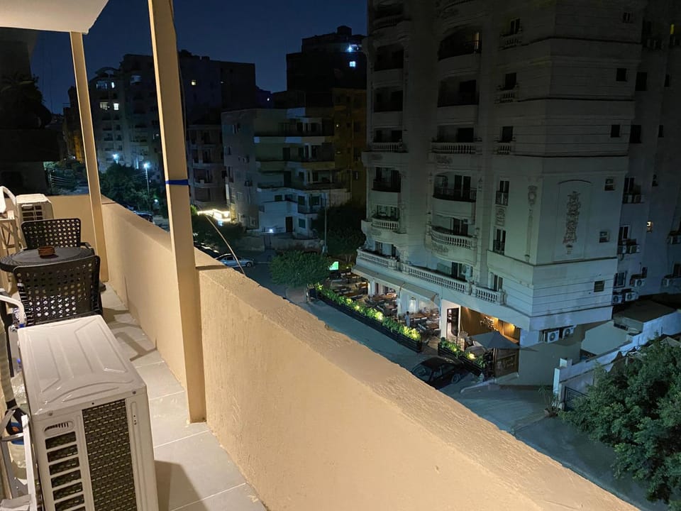 Night, View (from property/room), Balcony/Terrace, Seating area