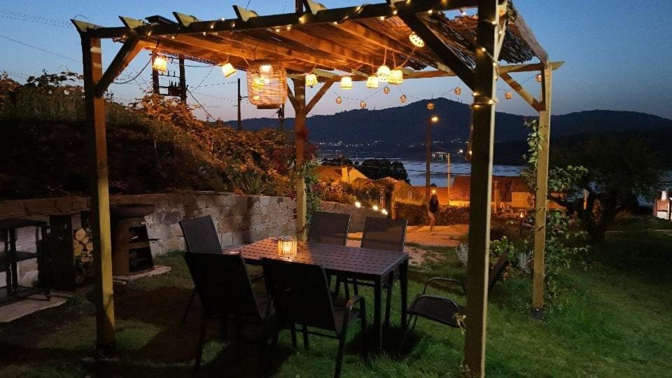 Property building, Patio, Day, Night, Natural landscape, BBQ facilities, Dining area, Garden view, Sea view, Sea view