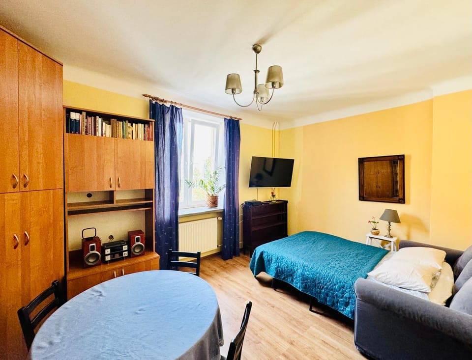 Bed, TV and multimedia, Living room, Photo of the whole room, Seating area, Dining area, Bedroom, wardrobe