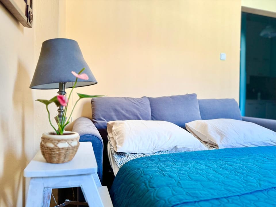 Bed, Living room, Photo of the whole room, Seating area, Bedroom