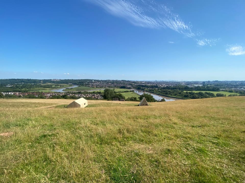 Usk View Glamping Caerleon Luxury tent in Newport