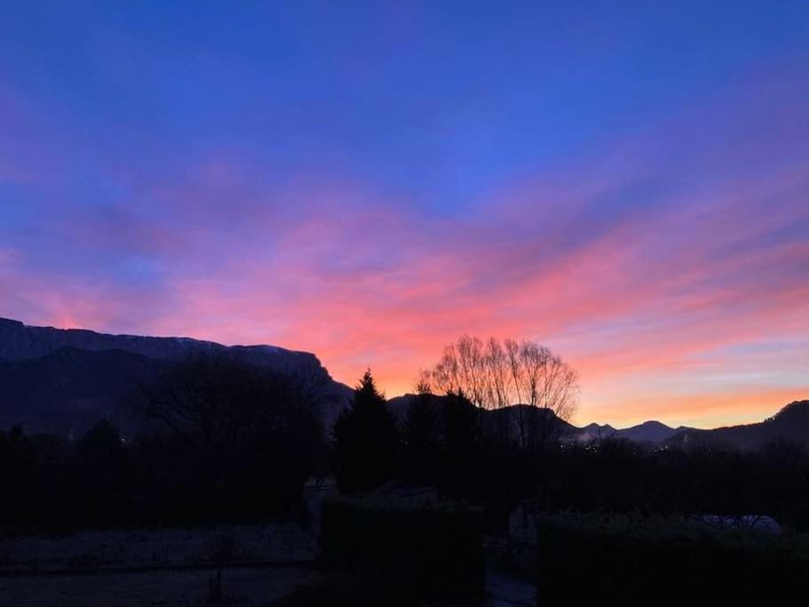 Natural landscape, Mountain view, Sunset