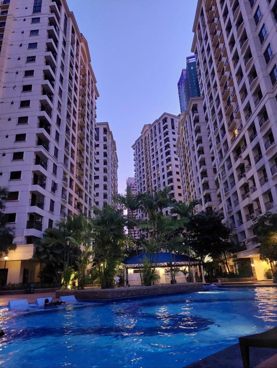 Property building, Pool view