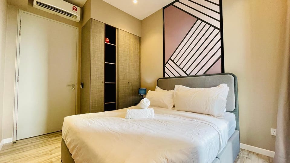 Bed, Bedroom, wardrobe, air conditioner