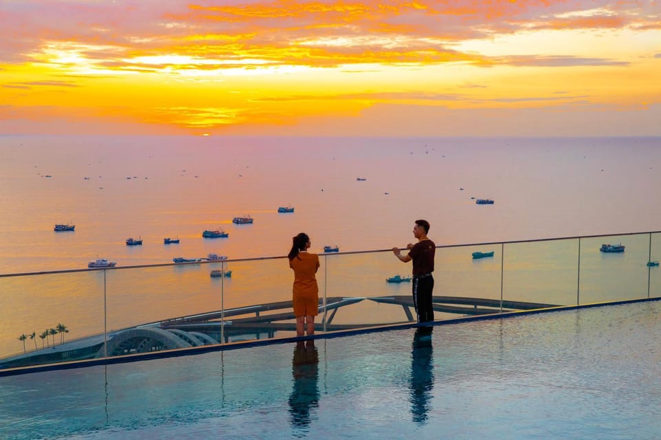 People, Pool view, Sea view, Swimming pool, Sunset