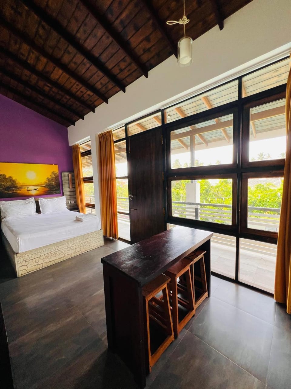 Bed, View (from property/room), Balcony/Terrace, Photo of the whole room, Bedroom