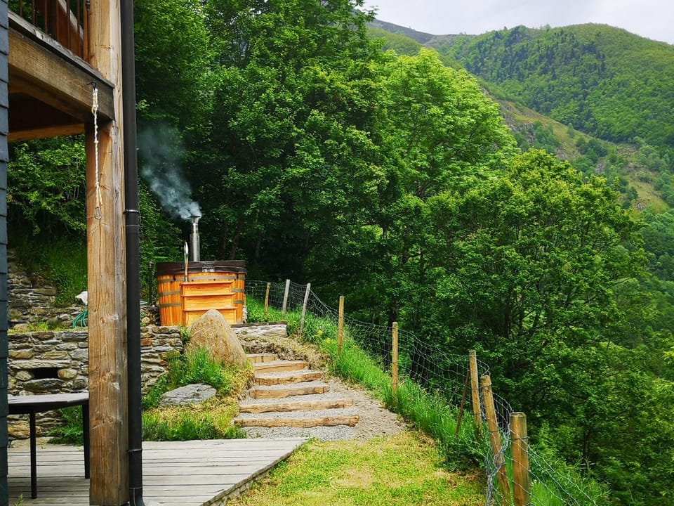 Natural landscape, Garden, Garden view, Mountain view