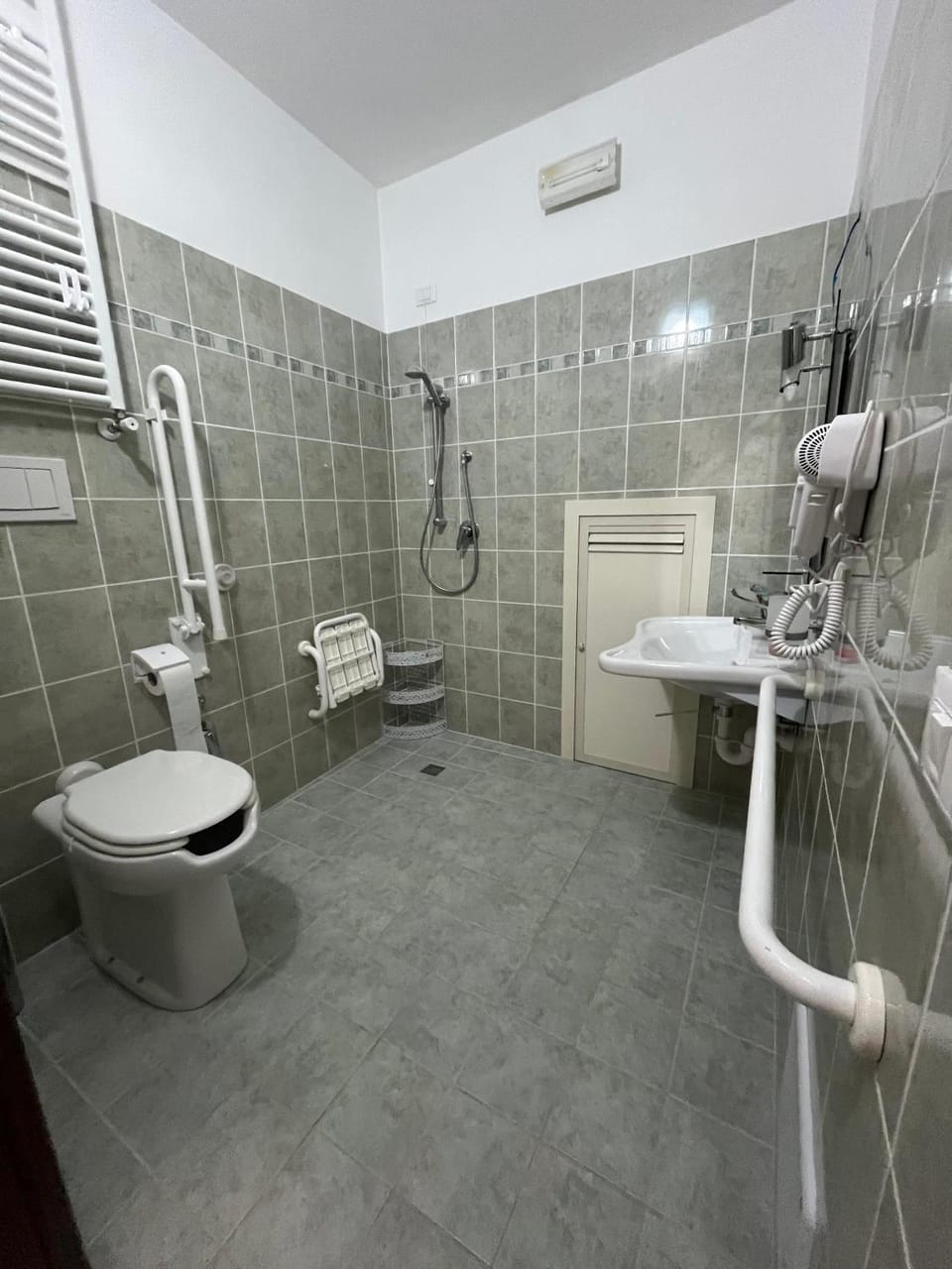 Shower, Toilet, Bathroom, hair dryier