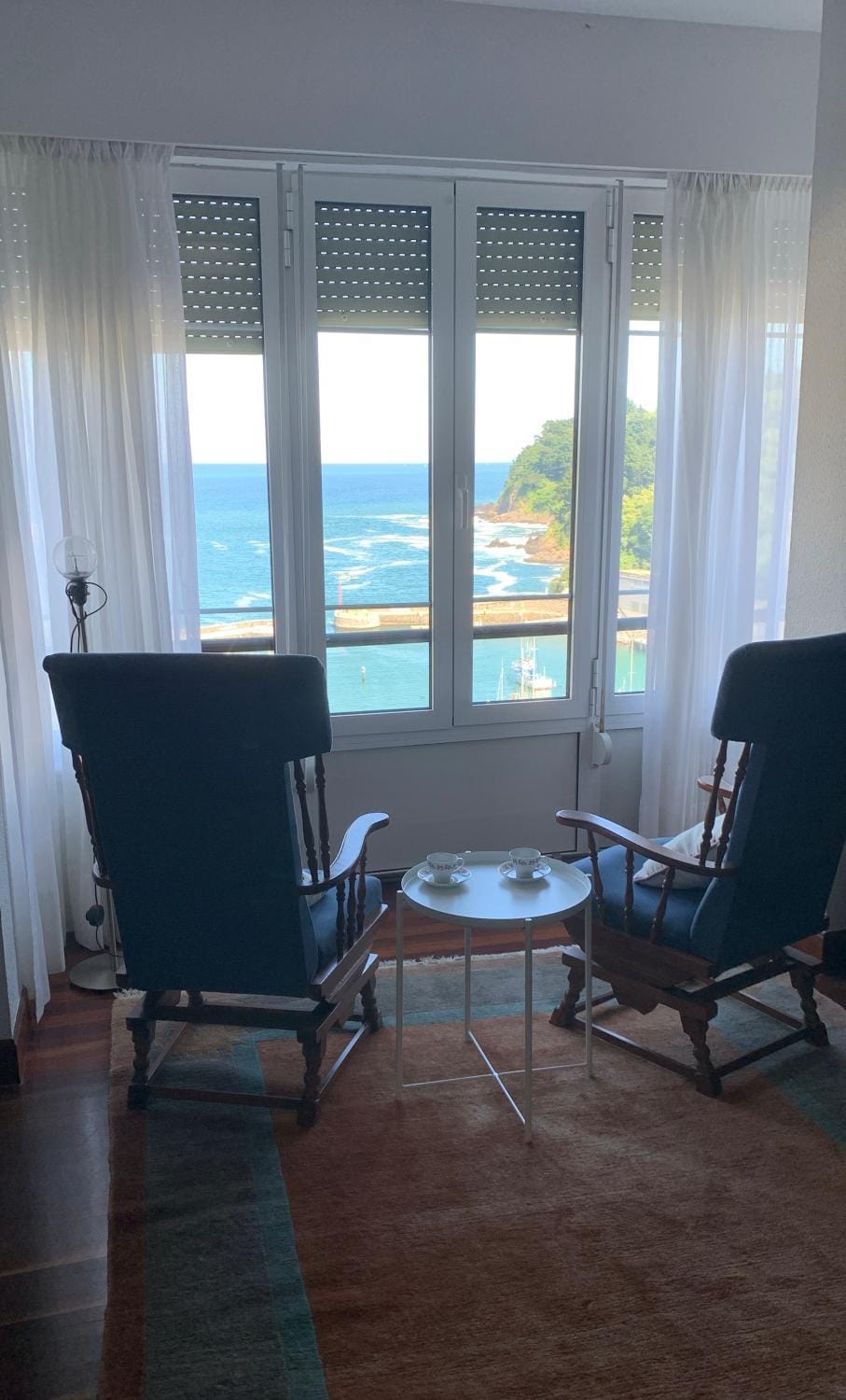 Natural landscape, View (from property/room), Balcony/Terrace, Living room, Mountain view, Sea view