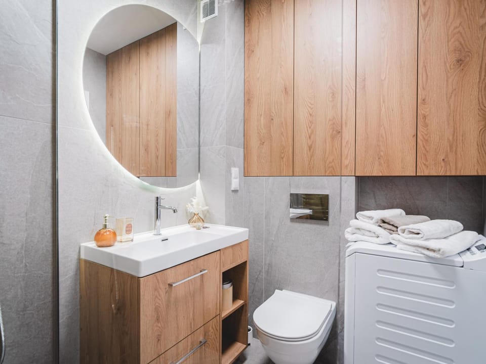 Toilet, Bathroom, Photo of the whole room, towels