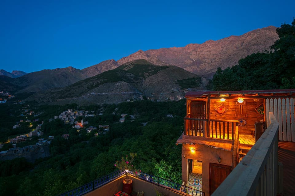 Night, Natural landscape, View (from property/room), Balcony/Terrace, Mountain view