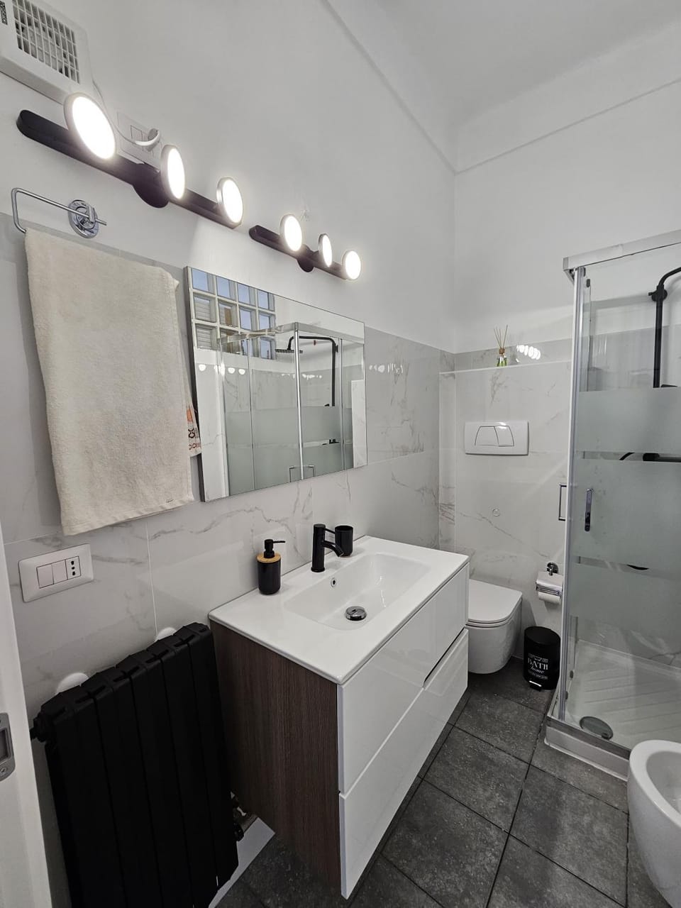 Shower, Toilet, Bathroom, towels