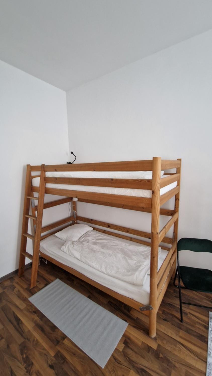 Photo of the whole room, Bedroom, bunk bed