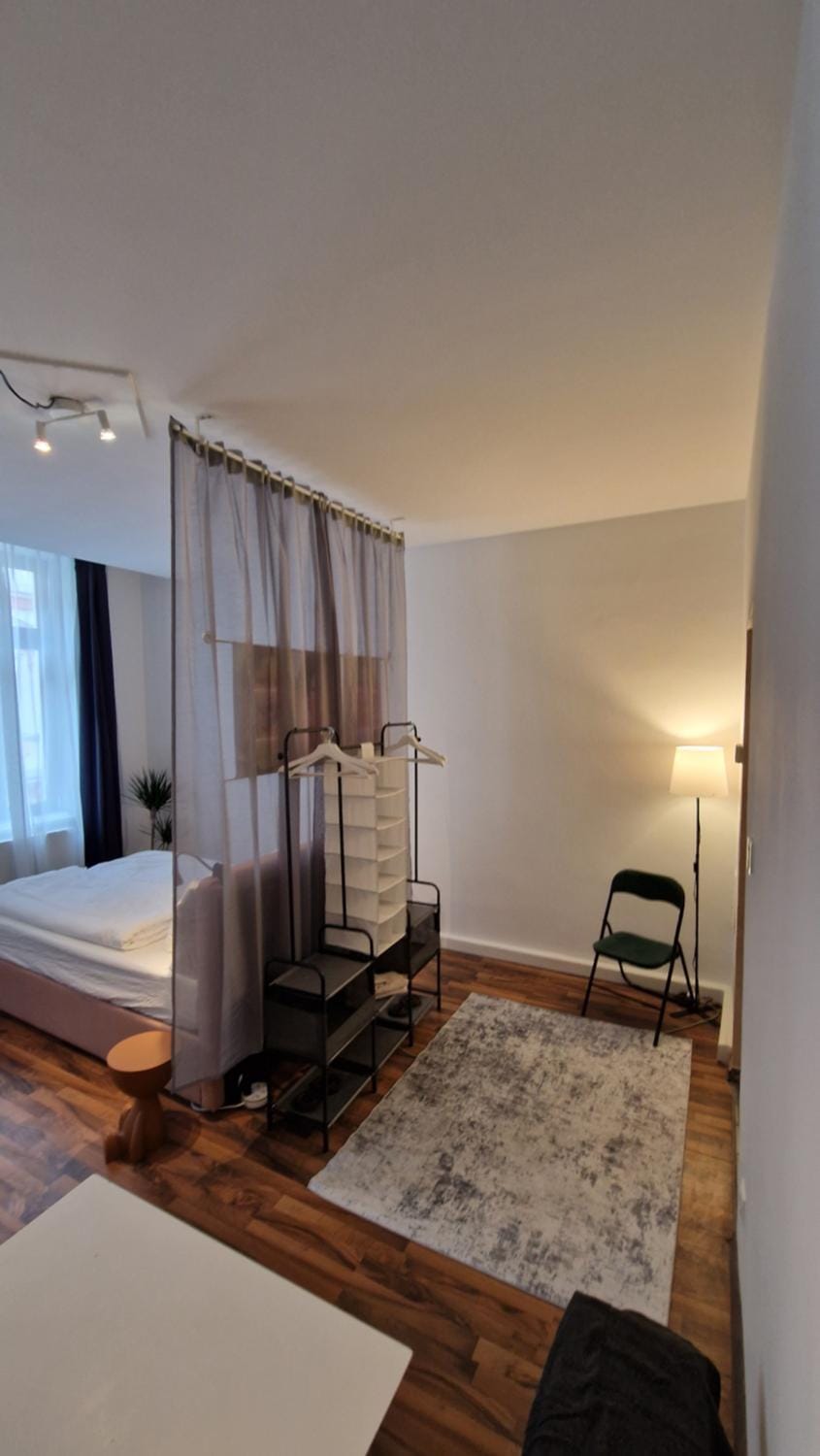Photo of the whole room, wardrobe