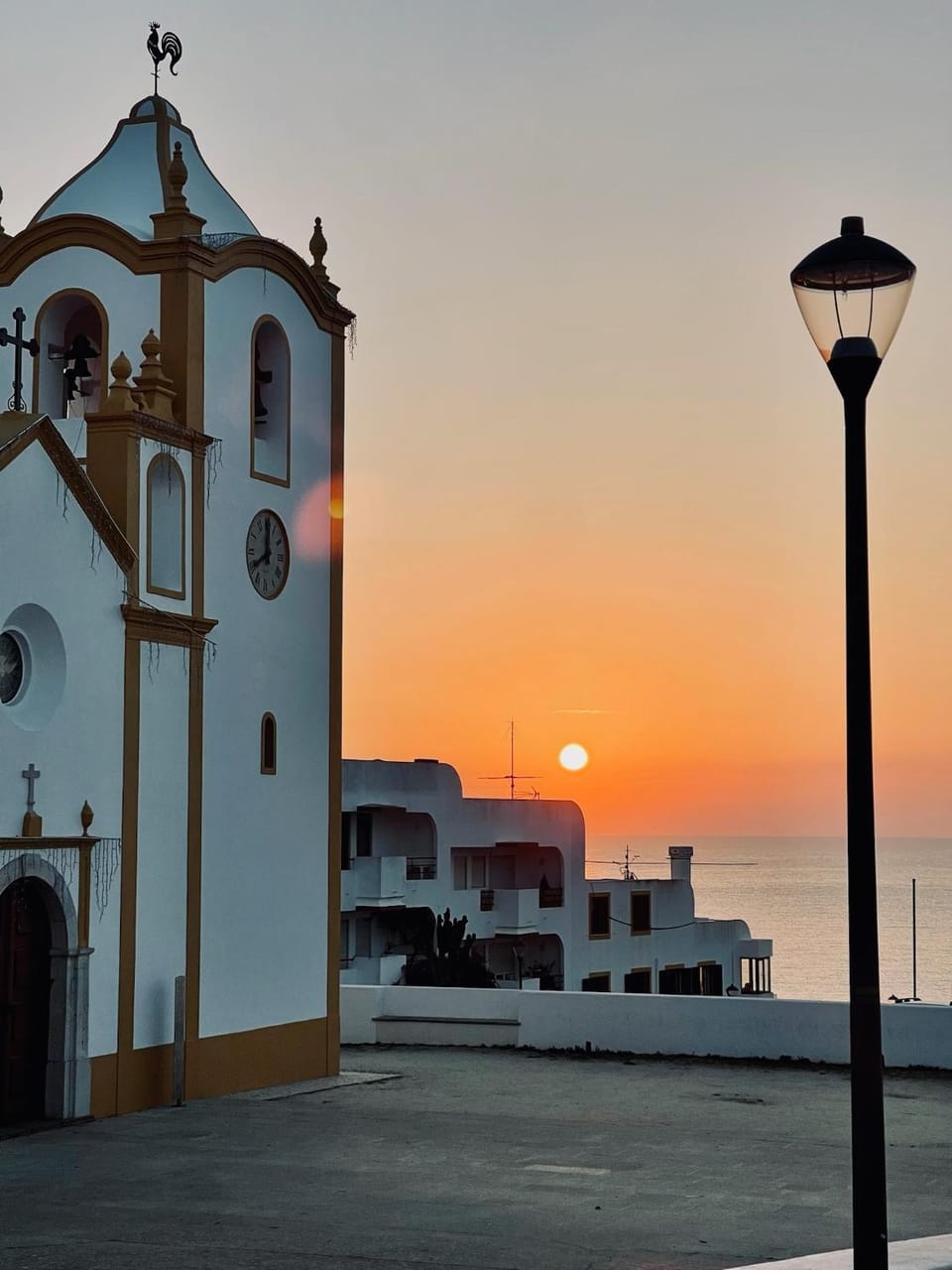 Nearby landmark, Sunset