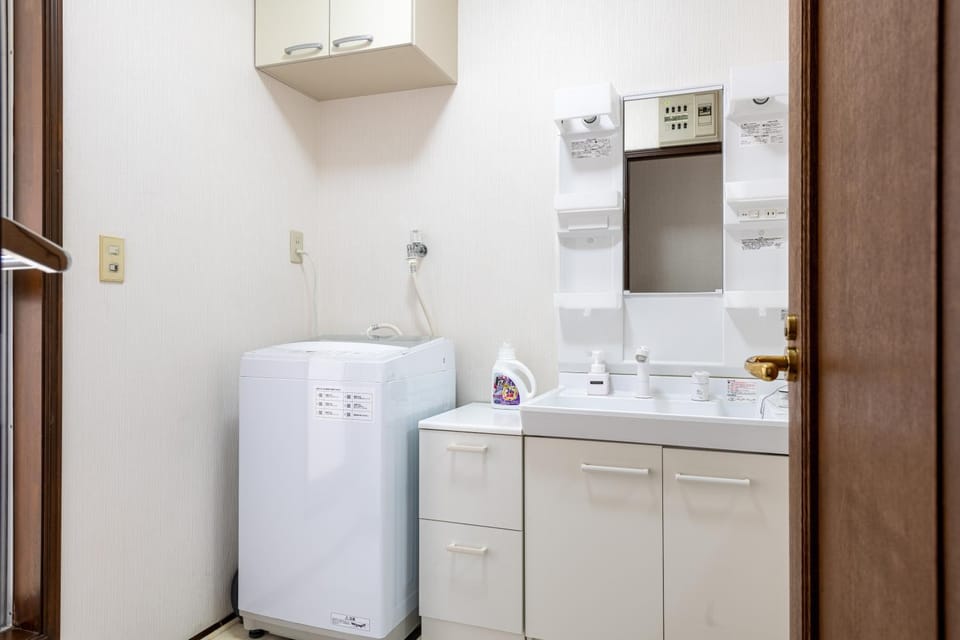 Bathroom, washing machine