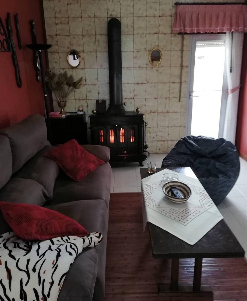 Living room, fireplace
