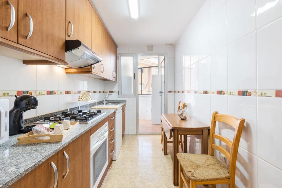 Kitchen or kitchenette, Living room